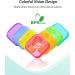 ZIKEE Weekly Pill Organizer - Portable 7 Day Pill Box with Dual Protection for Travel | Colorful Cases for Vitamins Fish Oils & Supplements - Buy Online on GoSupps.com