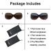 HyKaada Rhinestones Reader Sunglasses for Women - 2 Pairs Bifocal Reading Sunglasses with Free Pouches - 2.0x Magnification - Buy Online on GoSupps.com