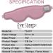 Tokuyo TS-077 Graphene Sleep Eye Mask - 3D Concave Design, Warm Vibration, Pink - Buy Online on GoSupps.com