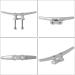 VEITHI 8 Inch Dock Cleat - Hot Dipped Galvanized Boat Cleat (2 4-Pack) | Anchor Line Cleat for Boats, Kayaks | Marine Decor Hardware Included - Buy Online on GoSupps.com