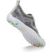 Men's Barefoot Quick-Dry Water Shoes - Outdoor Athletic Sport Shoes for Kayaking, Boating, Hiking, Surfing, Walking - Size 11 Women/9.5 Men - Light Gray - Buy Online on GoSupps.com