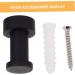 STOBAZA Clothes Rack 6 Pcs Bathroom Towel Hook Multi Purpose Hanger Kitchen Towel Brass Wall Hooks Key Hook Bath Towel 3X1.8X1.8CMx3pcs Blackx3pcs - Buy Online on GoSupps.com