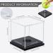 Leinuosen 4 Pcs Softball Display Case - UV Protected Clear Cube Stand for Sports Memorabilia - Buy Online on GoSupps.com