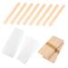 Minkissy wax paper wax stick wax set for women hard wax and stripes wax applicator sticks for body nose wax sticks for hair removal wax spatula face small wax wood