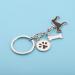 Ensianth Dog Keychain - Perfect Gift for Dog Lovers | Puppy Paw Print Keyring for Dog Owners | Ideal Gift for Mom & Dad - Buy Online on GoSupps.com
