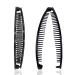 3 Piece Black Banana Clips Set for Women - Hair Grip Comb and Ponytail Holder Accessory - Buy Online on GoSupps.com