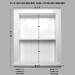 Fox Hollow Furnishings 14x18 Recessed Aiden Wall Niche (w/beadboard Back) (White) White W/ Beadboard Back - Buy Online on GoSupps.com