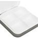 Smart Medication Organizer with Timer Bell Vibration Reminder 4 Compartments Medicine Box for Portable Storage Grey - Buy Online on GoSupps.com