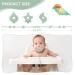 ClDy Baby Toy Pacifier Chain & Silicone Cup Catcher | BPA-Free Stroller & Car Seat Straps (Ocean Blue & Green) - 2 Pack - Buy Online on GoSupps.com
