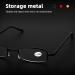 Rucudim 3 Pairs Metal Reading Glasses - Men's Women's Anti-Blue Light Mini Narrow Design Spring Hinge 1.50 Reading Aid with Case (Black Yellow Red) - Buy Online on GoSupps.com