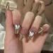 Runrayay 24pcs Heart Design Press On Nails - Medium Strass Fake Nails for Women & Girls | Acrylic Stick On Nail Art - Buy Online on GoSupps.com