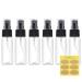 Lisapack 1oz Spray Bottle Small (6 Pack) Plastic Empty Mini Fine Mist Travel Size Atomizer, Tiny Sprayer for Little Perfume, Water, Cologne, Alcohol, Samples (Clear, 30ml) Clear (6pcs)