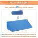 Blue Wedge Pillow for Surgery Recovery & Pregnancy - 30 Degree Incline, Back Pain Relief, Body Positioner & Pressure Ulcer Support - Buy Online on GoSupps.com
