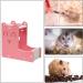 WSHuayee 2 in 1 Hamster Automatic Water Drinker Base Small Pet Hanging Water Dispenser Holder Small Pet Food Container Base for Hamster Gerbil Mouse Guinea Pig (125ML Without Water Bottle) - Buy Online on GoSupps.com