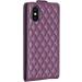 Luxury Purple iPhone X/XS Case | Leather Wallet Flip Cover with Card Compartment & Magnetic Closure - Buy Online on GoSupps.com