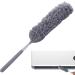 Besreey Telescoping Duster - Retractable Dust Brush Cleaner - Flexible Spider Web Brush Reusable Fiber Duster Ergonomic Cleaning Tool for Furniture Car Cobweb Grey - Buy Online on GoSupps.com