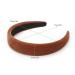 Etercycle 3Pcs Velvet Headbands for Women - Wide Hair Accessories for Daily, Dating, Sports and Yoga - Black, Brown, Red - Buy Online on GoSupps.com