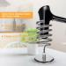 Stable Stainless Steel Base Acrylic Hair Dryer Holder with Waterproof Design for Salon Home and Desktop Use - Buy Online on GoSupps.com