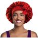 Satin Bonnet Caps for Black Women - 6 Pieces Sleeping Bonnets with Stretchy Tie Band for Hair Care - Buy Online on GoSupps.com