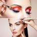 18 PCS Professional Makeup Brush Set - Travel Kabuki Face Powder & Eye Shadow Brushes with Case - Champagne - Buy Online on GoSupps.com