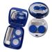 Partykindom 2st colored contact lens pearl case for contact lenses contact lenses kit contact lens container with mirror mini case plastic container travel pp make-up mirror case invisible