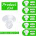 10 Pieces of Wearable Milk Pump Flanges - Compatible with Mercocy S12 Pro/S12/S9 | 5 Sizes of Milk Pump Accessories for Optimal Comfort - Buy Online on GoSupps.com
