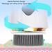 Electronic Facial Exfoliator Dual Head Rechargeable IPX7 Silicone Waterproof Electric Scrubber 2 Gears for Daily Life Cleansing - Buy Online on GoSupps.com