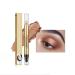 Glitter Eyeshadow Stick with Blending Brush Cream Eye Shadow Sticks Long-Lasting Crease Free Natural & Shimmer Eye Make-up Pencils (#3)
