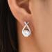 Fashionable Cross Earrings - Sparkling Zirconia Jewelry Gift for Women & Girls | Elegant E2F6 Style in Silver - Buy Online on GoSupps.com