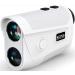 Golf Rangefinder with Slope, Golf Laser Rangefinder,1000 Yard Range Finder Golfing with Magnetic Holder, USB C Rechagreable, 6X Magnification, High-Precision Flag Lock Vibration, Fast Focus white