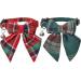 Lamphyface Christmas Cat Collar Breakaway with Cute Removable Bow Tie Flower Bandana and Bell for Kitty Adjustable Safety Plaid Bowtie new