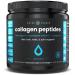 Collagen Peptides Powder - Enhanced Absorption Double Hydrolyzed Grass Fed Keto Protein Powder with Vitamin C - Premium Supplement for Hair Growth Skin Nails Joints & Bones Unflavored