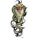 Waterproof Temporary Tattoos Temporary Tattoos Cool waterproof tattoo sticker green cobra - Buy Online on GoSupps.com