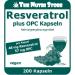 Resveratrol Plus OPC Vegan Capsules 200 pcs with Grape Seed Powder & Antioxidant Vitamins C & E | Shop Internationally - Buy Online on GoSupps.com