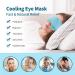 NEWGO Gel Eye Mask for Cold Therapy - Relieve Dry Eyes, Headaches, Migraines, Dark Circles, and Sinus Pressure - Soft Plush Backing - Blue - Buy Online on GoSupps.com