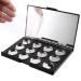 Allwon Empty Magnetic Eyeshadow Palette - 12pcs 26mm Round Metal Pans & Mirror | Perfect for DIY Makeup - Buy Online on GoSupps.com