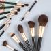 Black Gold 12 Point Makeup Brush Set | Soft Powder & Sculpting Brushes for Flawless Makeup Application - International Shipping Available - Buy Online on GoSupps.com