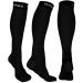 Physix Gear compression stockings compression stockings for men compression stockings high women for travel aircraft pregnant motherhood compression cuff fabric women L-XL black