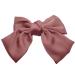 Topkids Accessories Satin Hair Bow Clip Barrette Cute Hair Styling Ribbon Bow Accessory on a Barrette Clip Bows for Girls Kids Women Ladies for Wedding Festival Holiday (15cm Pink)