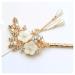 Vintage Rhinestone Pearl Flower Hair Chopsticks - 2 Pcs Chinese Hairpins for Stylish Updos & Hair Accessories - Buy Online on GoSupps.com