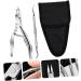 1 Set Manicure 2-piece Set Ingrown Toe Nipper Cuticle Tool Cuticle Manicure Nipper Manicure Trimmer Ingrown Toe Clipper Cuticle Pusher Nail Pedicure Stainless Steel - Buy Online on GoSupps.com