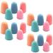 Beaupretty 20pcs Silicone Finger Cot Silicone Finger Sleeves Silicone Finger Support Guitar Accessory Finger Guards Wear Resistant Finger Cots Finger Protectors for Thumb Thimble Rubber Assorted Color 2.4X1.9cm