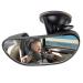 GES Baby Car Backseat Mirror 360 Degree Adjustable Strengthen Suction Cup Baby Safety Rearview Mirror for Clearly View of Infant in Rear Facing Car Seat Black