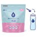WakeWater Plus Energy Powder | Raspberry Lemonade | Vitamins and Electrolytes | Natural Green Tea Caffeine | No Sugar or Artificial Sweetener |140g (28 servings)