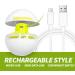 Interactive Cat Toy with LED Light, Feather Toy, and Jingle Bell | USB Rechargeable Rolling Laser Ball for Cats - Buy Online on GoSupps.com