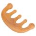 Wide Tooth Hair Comb Natural Wood Scalp Massage Comb Multifunctional Portable Massage Comb For Head Neck Shoulders