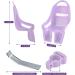 EIRONA Children's Bicycle Doll Seat DIY Sticker Accessory for Girls | Purple Bicycle Accessory - Buy Online on GoSupps.com