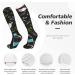Dental Hygienist Compression Socks 15-20 mmHg for Men & Women - Best Support for Running & Cycling - White One Size - Buy Online on GoSupps.com