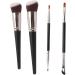 Make Up Brush Set 2 Large Concealer Brush 2 Angled Eyeliner Brush Fine Brush Hair Easy to Use for Beginners Saves Makeup Time Good Helper Fiber Brush Hair - Buy Online on GoSupps.com