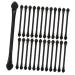 Outanaya 25 Pcs Double Ended Eye Shadow Stick Double Ended Makeup Brush Dual Ended Makeup Brush Plastic
